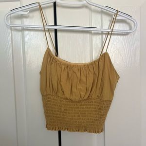 Pacsun L.A. Hearts Yellow Crop Top